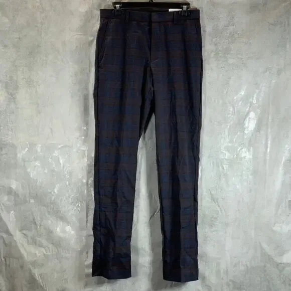 Tommy Hilfiger | Pants | Tommy Hilfiger Mens Navybrown Plaid Thflex Stretch  Modernfit Pants Sz 32x3 | Poshmark